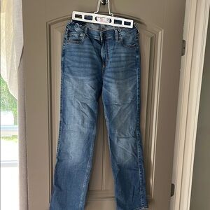 Abercrombie & Fitch Blue Relaxed Jeans with Lived-In Look